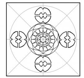 décoration avec des mandalas