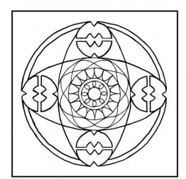 décoration avec des mandalas