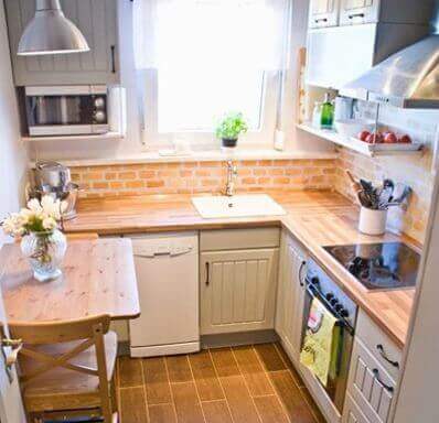 décorer une petite cuisine avec des éclairages