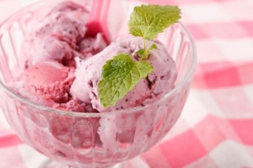 Glace à la fraise 
