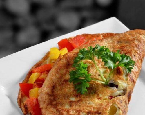 Une omelette aux légumes