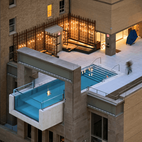 Piscine en l'air