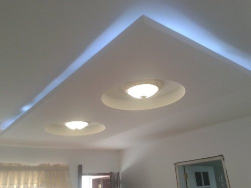 diagonales pour décorer un plafond