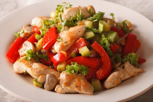 poitrine de poulet aux légumes : ingrédients