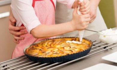 Délicieuse tarte aux pommes à la crème pâtissière