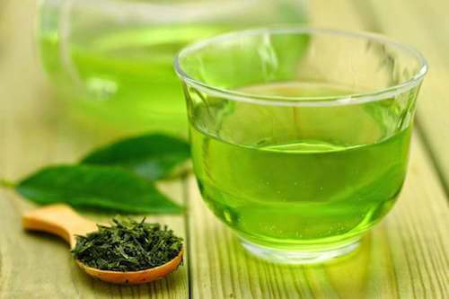 préparation du thé vert