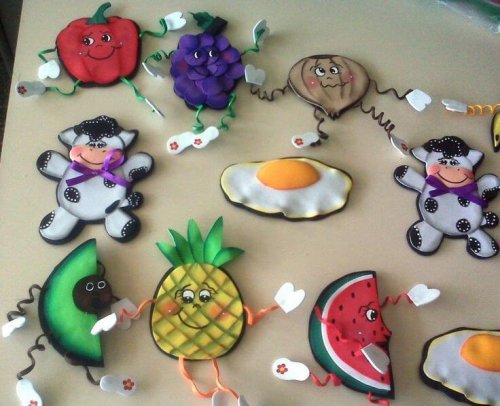 Des aimants en forme de fruits