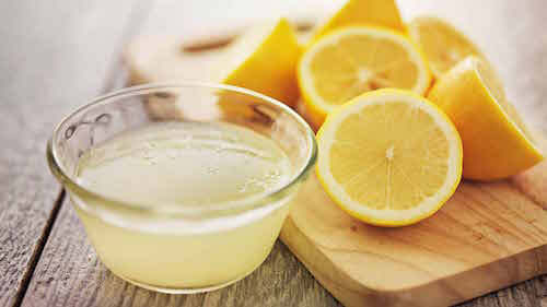 Le citron est bon pour blanchir les joints