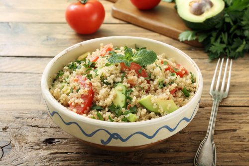 quinoa et brocoli