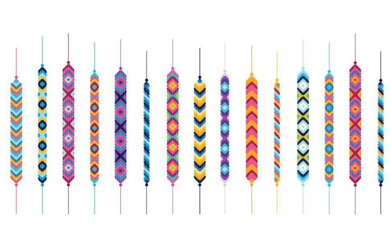 fabriquer bracelets fils colorés