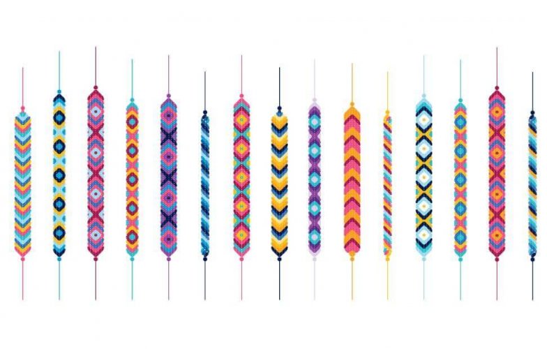 fabriquer bracelets fils colorés