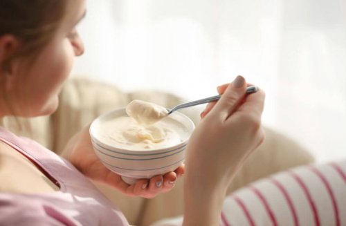 pour un petit-déjeuner sain : du yaourt grec