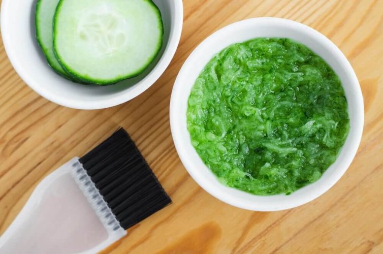 L'utilisation du concombre pour les cheveux.