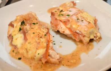 Recette de poitrine de poulet au roquefort