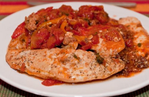 recette de poitrine de poulet à la tomate