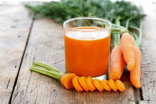 boisson énergétique à la carotte