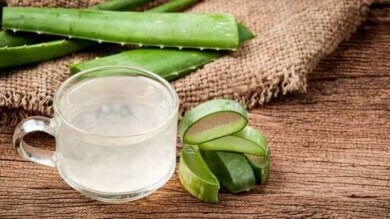 pomme et aloe Vera pour apaiser les démangeaisons du cuir chevelu