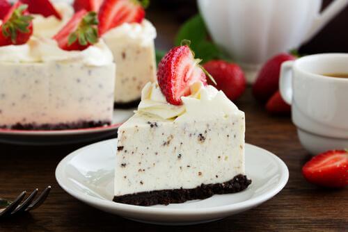 Part de cheesecake oreo