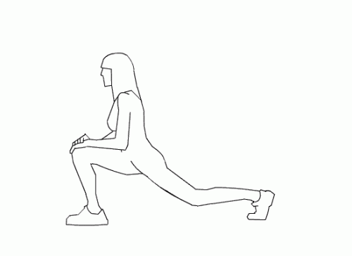 routine d'étirement des jambes