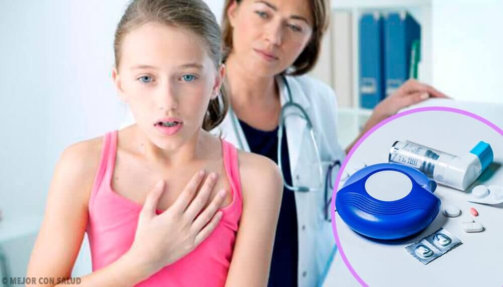 jeune fille souffrant d'asthme