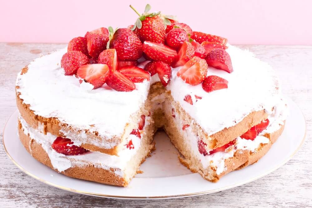 recette du gâteau glacé aux fraises