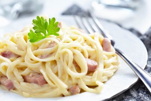 spaghettis à la carbonara