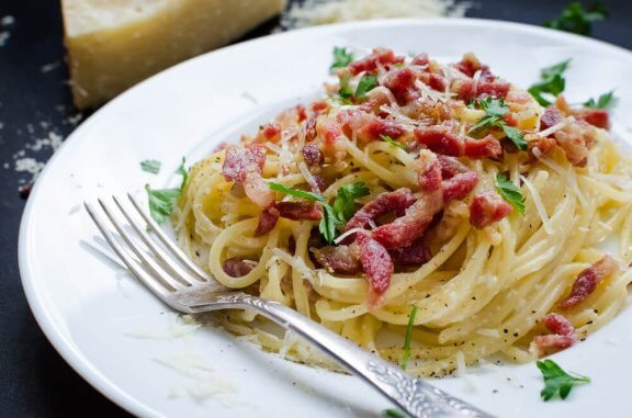 Délicieuse recette de spaghettis à la carbonara