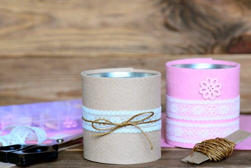 pots en boîtes de conserve