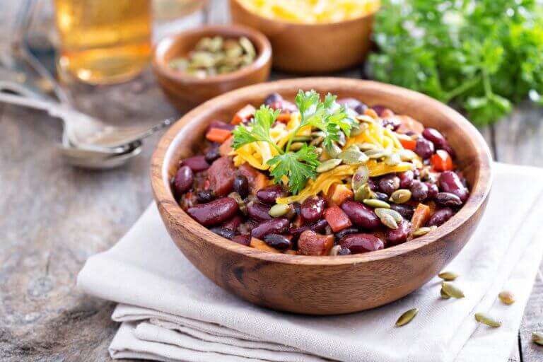 chili ovo-végétarien