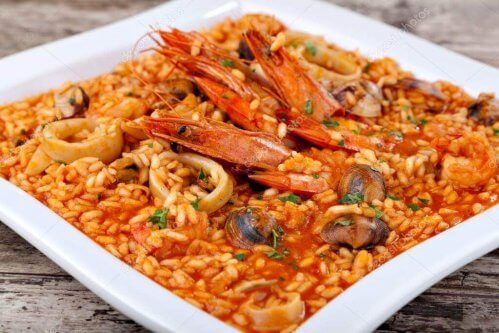riz aux langoustines
