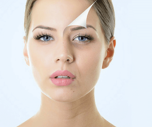 peau autour des yeux