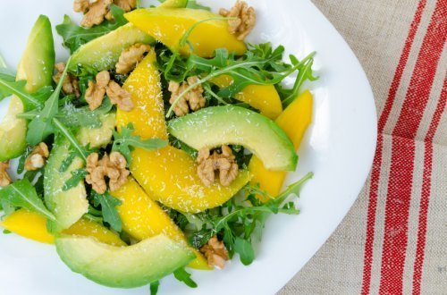 salades composées : mangue et basilic
