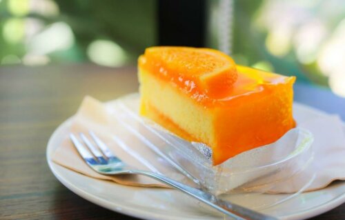 Cheesecake à l'orange.