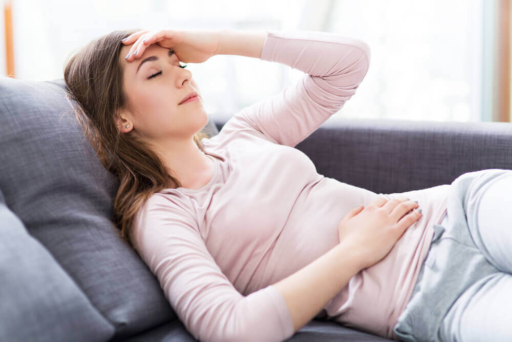 femme souffrant de l'appendicite pendant la grossesse