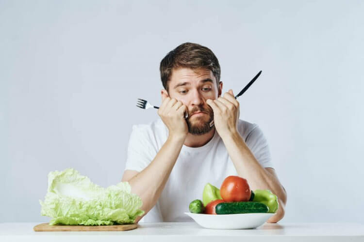 homme faisant un régime