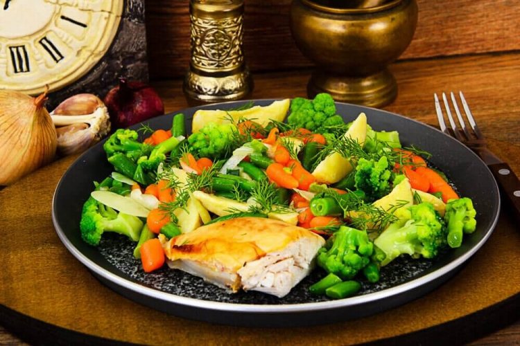 Recette de poulet aux légumes vapeur