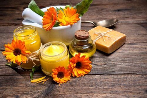 crème de calendula contre les mains gercées