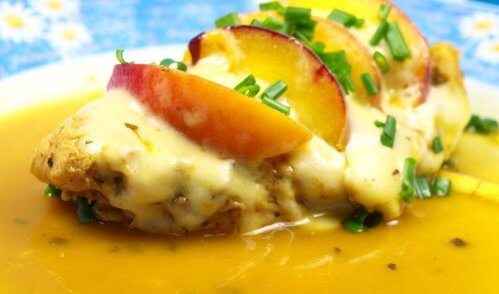 recette de canard à la pêche