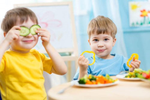 Les légumes sont importants dans le régime alimentaire des enfants âgés entre 1 et 3 ans