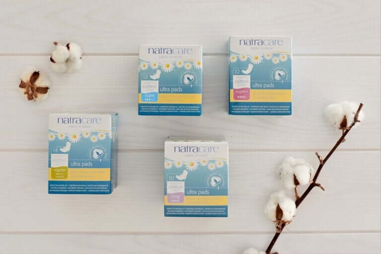 L'usage des produits Natracare en coton bio permet de ne pas souffrir de règles douloureuses