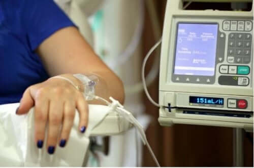 La chimiothérapie d'un patient en cours
