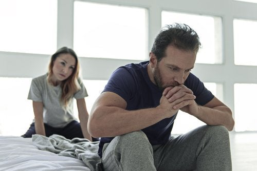 Un homme ayant des problèmes sexuels masculins