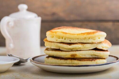 Pancakes sans gluten avec deux ingrédients