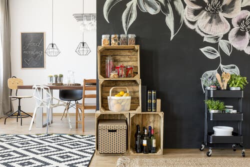 Divers meubles sont très utiles pour ranger la cuisine