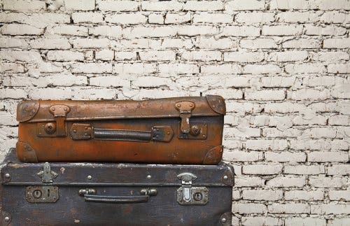 Faire de la décoration écologique avec deux vieilles valises