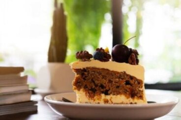 Gâteau au café et aux myrtilles sans sucre