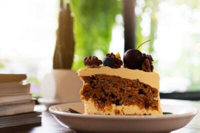 Gâteau au café et aux myrtilles sans sucre