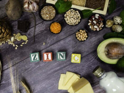 Des aliments contenant du zinc.