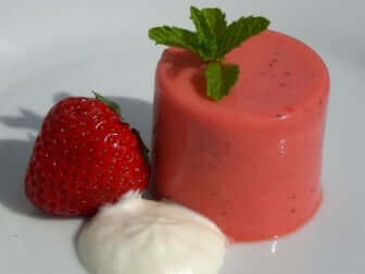Une mousse de gélatine.