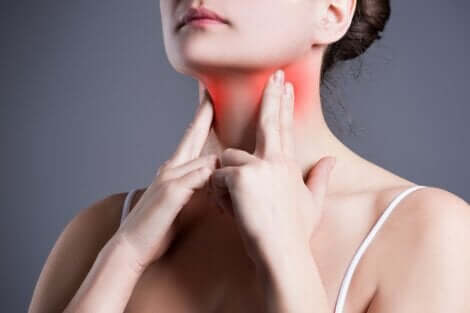 Inflammation de la gorge.